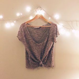 Brandy Melville • Knotted T-Shirt