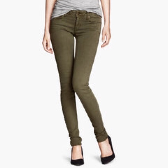 Iso olive skinny jeans