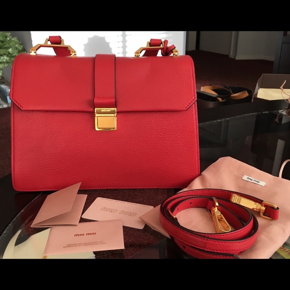 Miu Miu, Bags, Miu Miu Madras Crossbody Bag