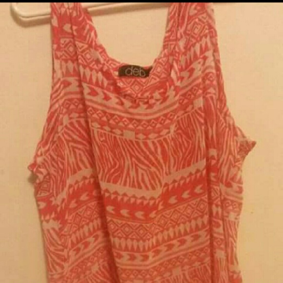 Aztex orange tank top