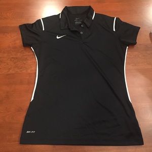 Women's Black Nike Polo