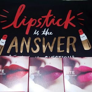 Sephora Lipstick Bag w/ 3 Limited Edition Bite Set