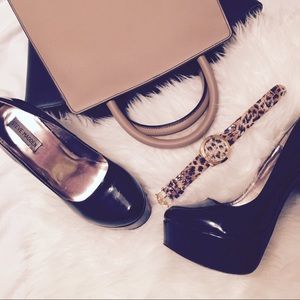 REDUCED Steve Madden Patent "Raver" Platform Pumps