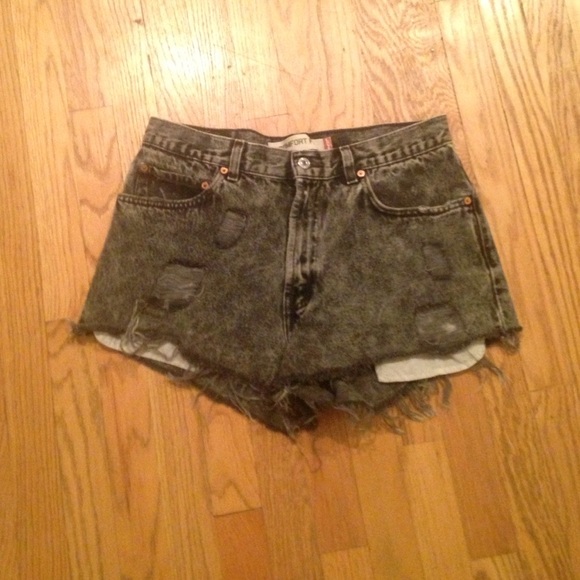 High Waisted Denim Shorts