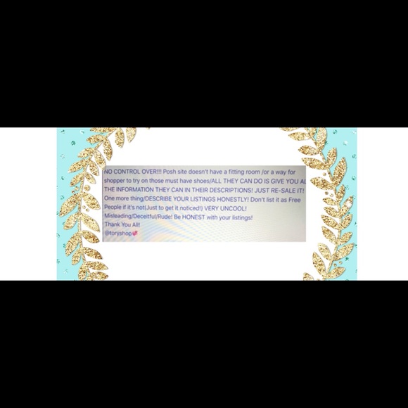 POSH CLOSET ETIQUETTE/Read All pictures! - Picture 4 of 4