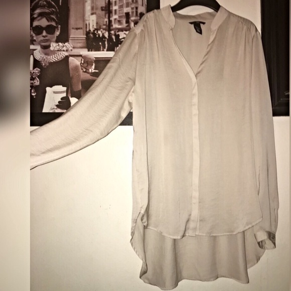 Chiffon button down