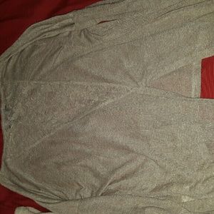 Long sleeve lace split back