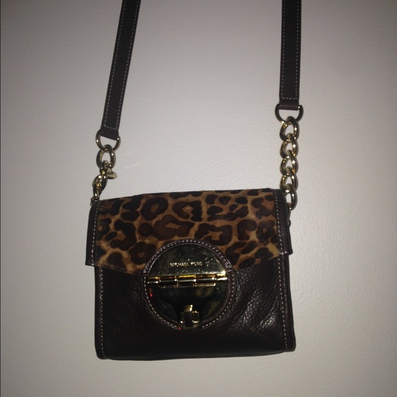 NWOT Michael Kors Brown leather crossbody