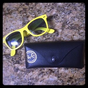 Ray-ban limited edition yellow wayfarers!