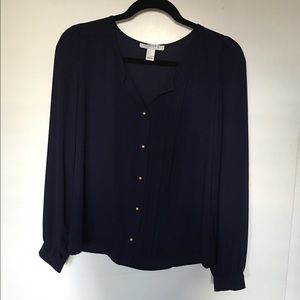 Forever21 Dark Blue Blouse - Size Small