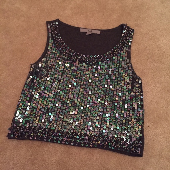 Forever 21 Sequin Sweater Tank - Picture 2 of 4