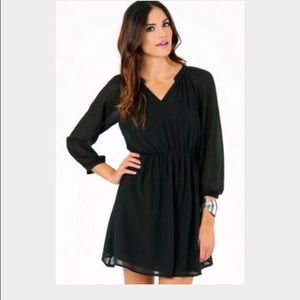 Tobi black wrap dress