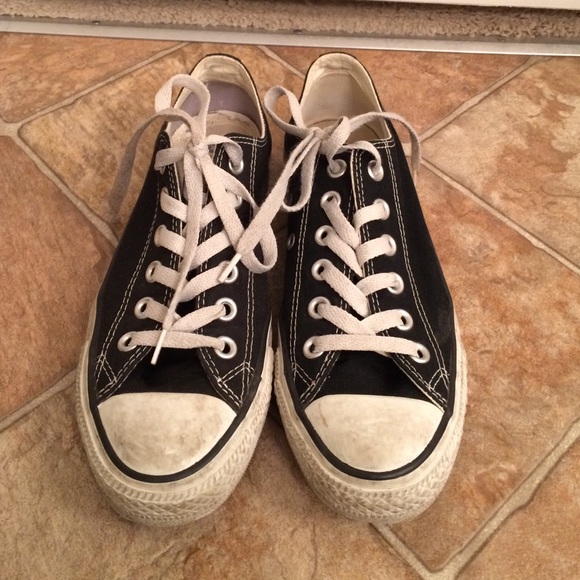 Black Converse All Star low sneakers