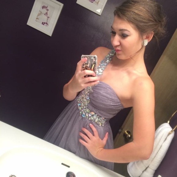 One strap homecoming dress - Picture 2 of 2