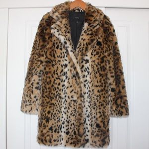 BRAND NEW faux cheetah coat