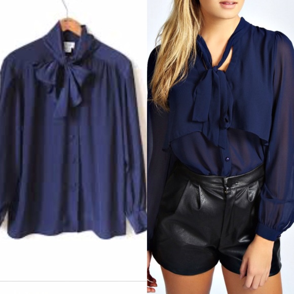 Looking For this, chiffon pussy cat bow blouse