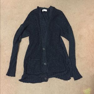 Hollister black long cardigan