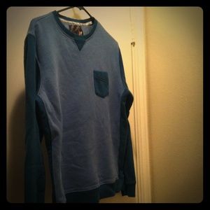 Men's Blue Amplify Long Sleeve Sweat Shirt