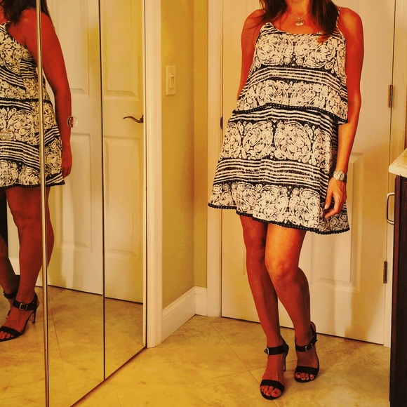 Alta Dress NWOT Spaghetti Strap Black White M