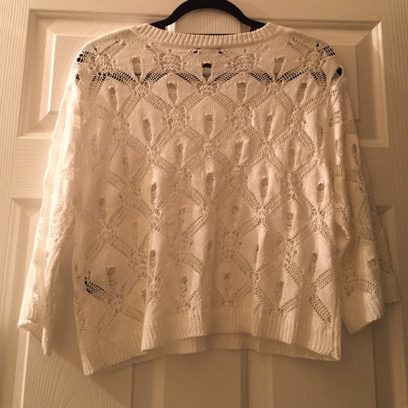 White Knit Sweater - Picture 3 of 3