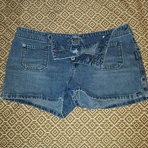 Blue jean shorts