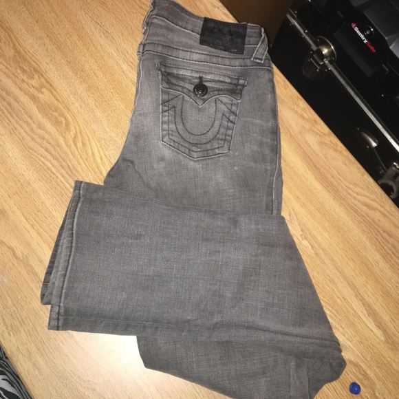 Grey True Religion Brand Jeans