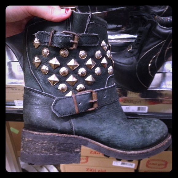 Brand new black REAL leather boots. Never worn!