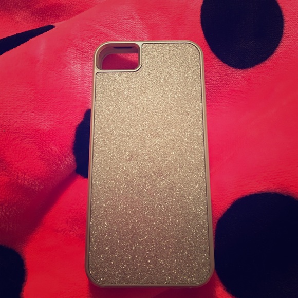 iPhone 5/5s champagne and glitter case