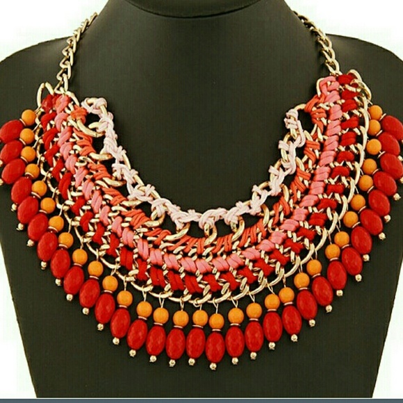 Multi Color statement necklace
