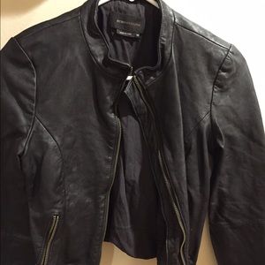 BCBG Max faux leather jacket