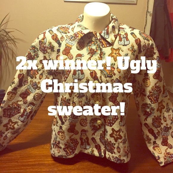 Won the last 2 ugly Christmas sweater competitions