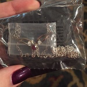 Sterling Silver Ruby Necklace