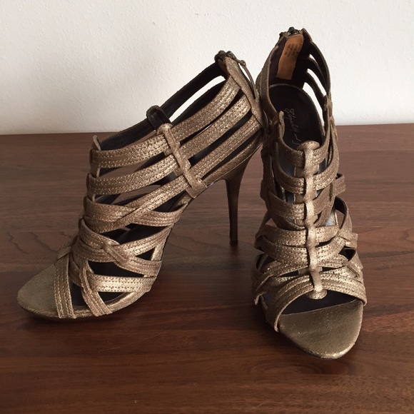 ❌SOLD❌Elizabeth & James suede caged heels - Picture 2 of 4