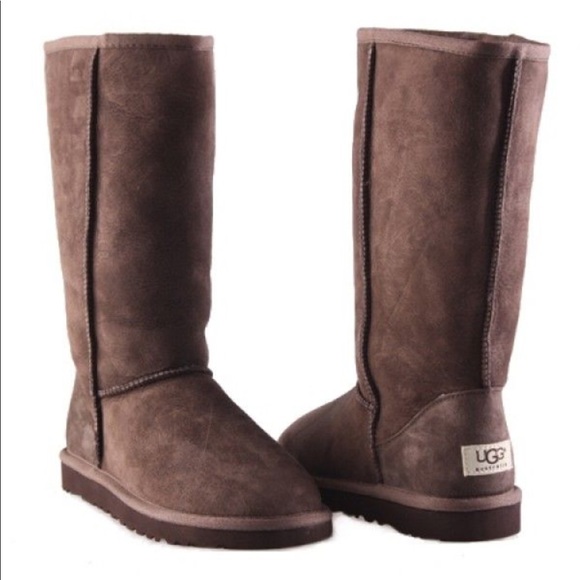 UGG Shoes - UGG chocolate brown tall classic size 8