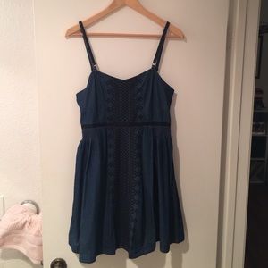 free people denim dress!