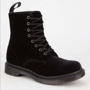 Velvet Doc Martens