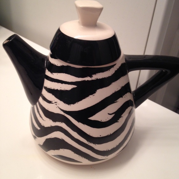 Zebra Stripe Teapot