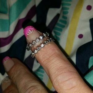 Set of diamond earrings