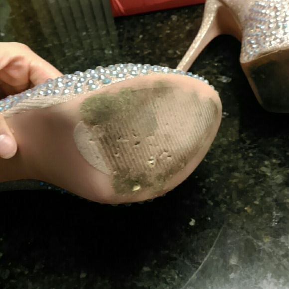 De Blossom Rhinestone Glitz Heel PERFECT FOR PROM - Picture 3 of 4