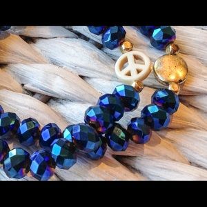 Sale Beaded Jewelry Swarovski Peace Bracelet Set