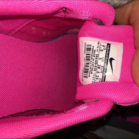 Pink & Grey Nike Air Max Thea Women's 7.5 - Picture 2 of 3