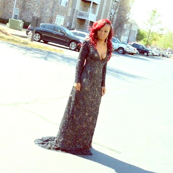 Bg Haute Sequin Black Dress