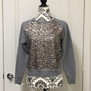 Vince Sequin-front sweater XS