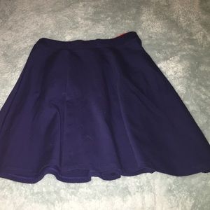 Navy blue skater skirt