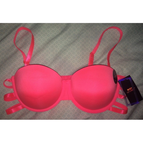 *NWT* Neon Pink Caged Bralette