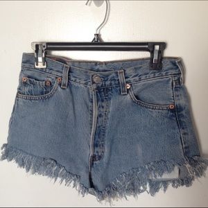 Vintage Fray Denim Shorts