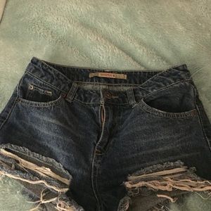 High waisted shorts