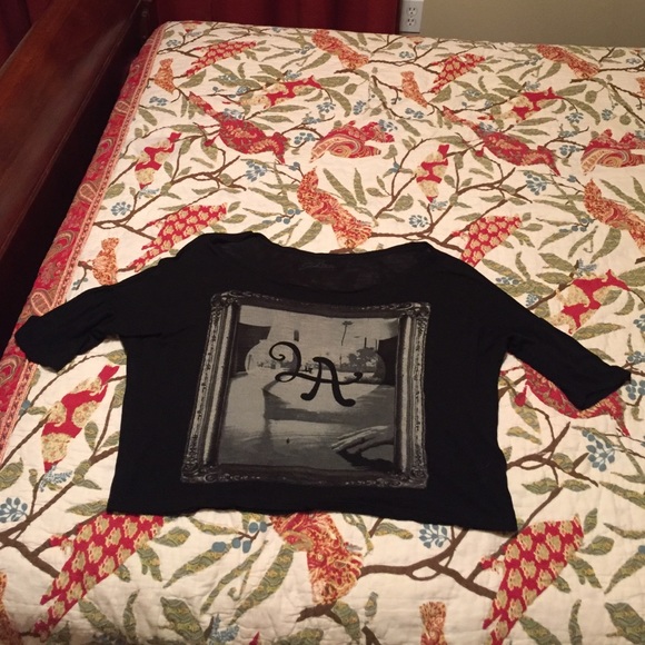 Black off the shoulder tank - Picture 3 of 3