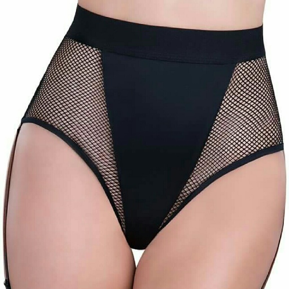 High waisted fishnet bottoms