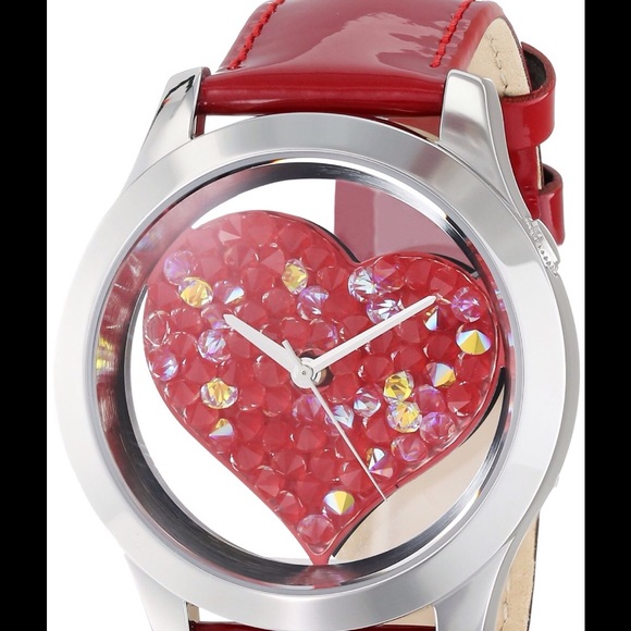 PRICE DROP! Guess crystal hearts watch